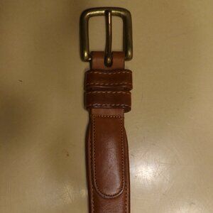Coach Tab Belt 32" Tan 6311